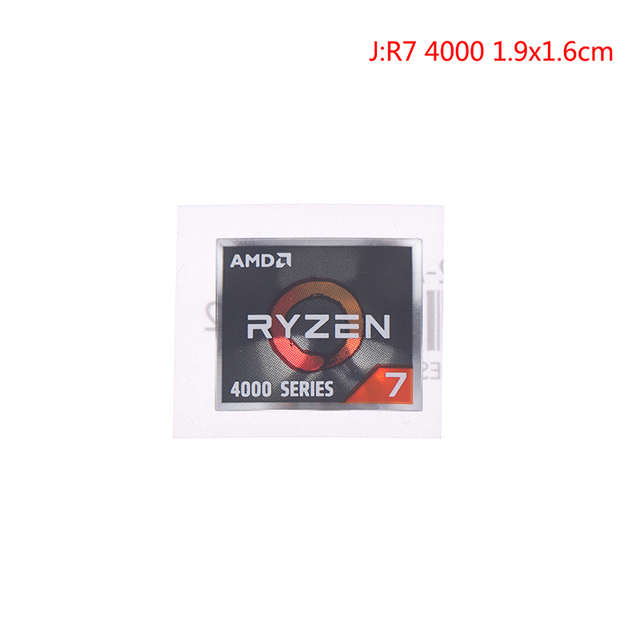 Processor Series Sticker ATHLON Ryzen R 3 5 7 Logo PRO7 Generation Label