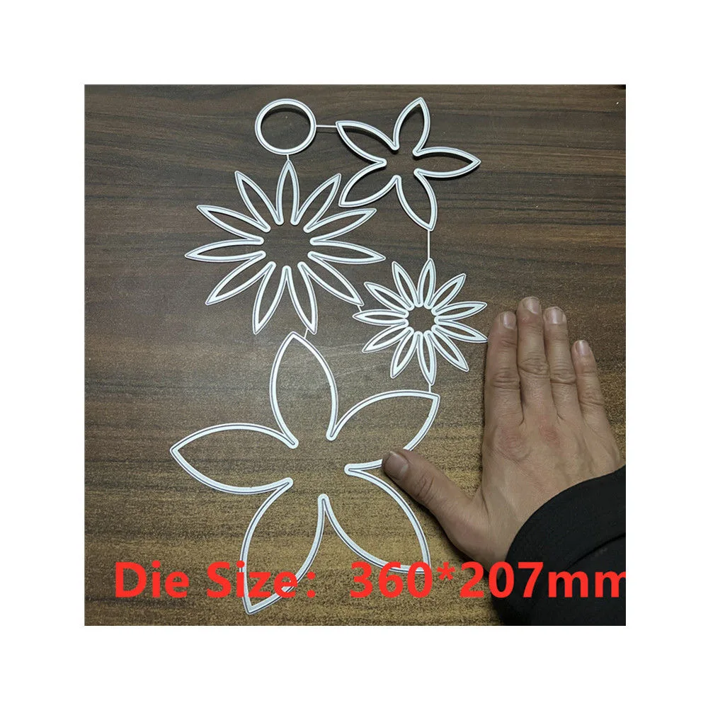 

Large Flower Metal Cut Dies Stencils for Scrapbooking Stamp/Photo Album Decorative Embossing DIY Paper Cards