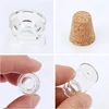 Mini Glass Bottles with Wood Cork Stoppers DIY Message Wishing Bottle Spice Storage Bottle Jars for Birthday Wedding Party Decor 5