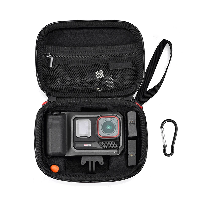Carrying Case for Action Camera Accessories and Battery Storage - Hard Travel Case