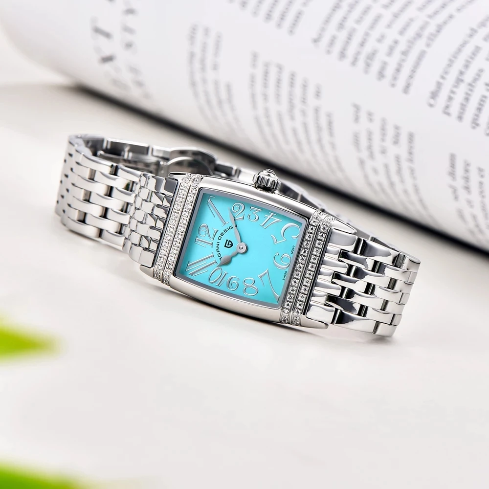 PAGANI DESIGN Women's Watches 2022 Top Brand Luxury Lady Quartz 5Bar Waterproof Stainless Steel Sapphire Clock Diamond Display