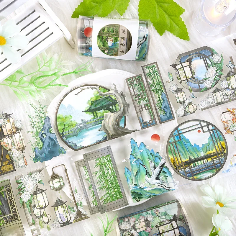 Washi Tape 2m/Roll Chinese Vintage Boy PET Ancient Characters Masking Tape For Scrapbooking Stickers Journal Diary Materials adhesive tape washi tape adhesive tapes masking tape decorative tape decoration tape decoration stickers