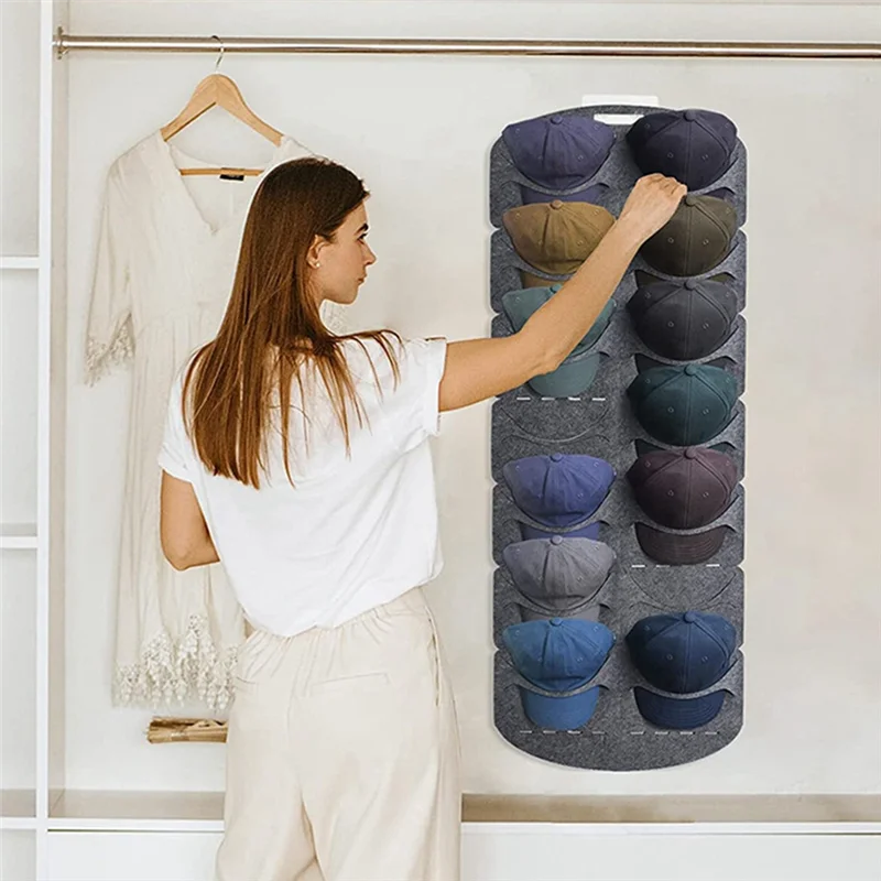 Felt Baseball Hat Storage Racks Storage Home Coat Racks Cap Bag Clip Travel Cap Rack