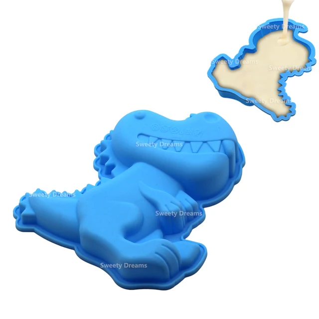 3D Állatok Dinoszaurusz Szilikon Torta Formák Fondant Díszítő Szerszámok Csokoládé Süti Sütő Kiegészítők - Image 4