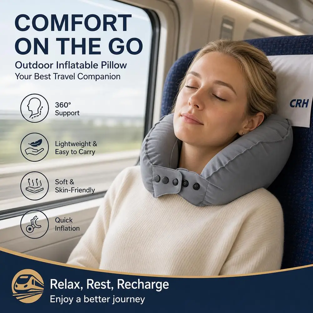 Ergonomic Travel Neck Pillow - Ultimate Comfort for Long Journeys