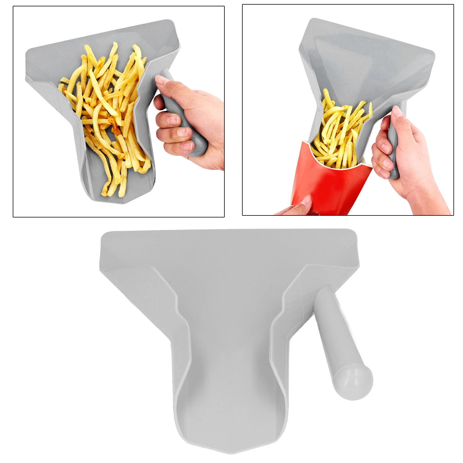 Plastic Chips Scoop Food Grade French Fries Shovel Heat Resistant Kitchen Utensils for ets for Hotels Restaurants