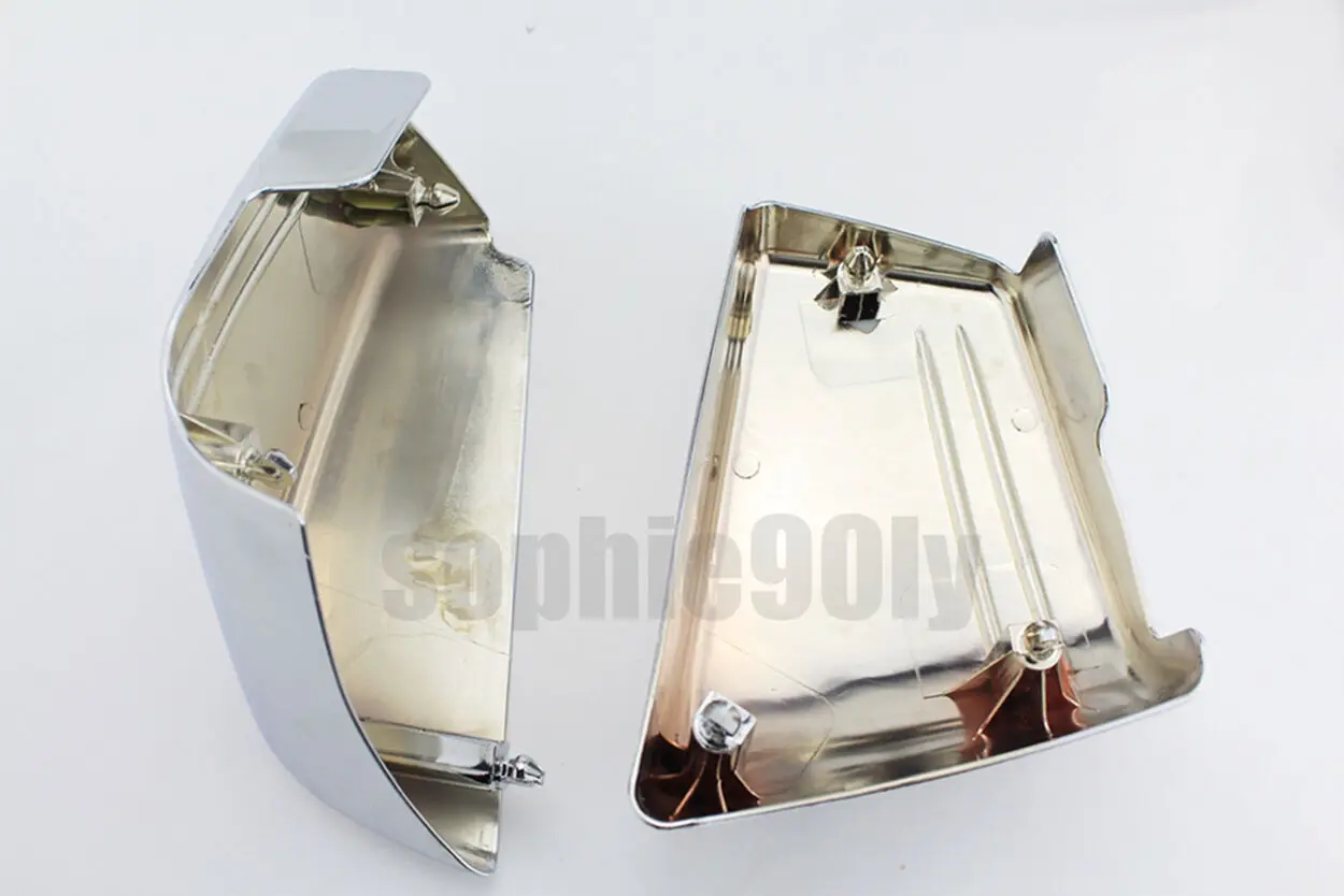 Motorcycle frame fairing battery side covers Chrome For Honda VTX 1800 C VTX1800C 02-04 06-08