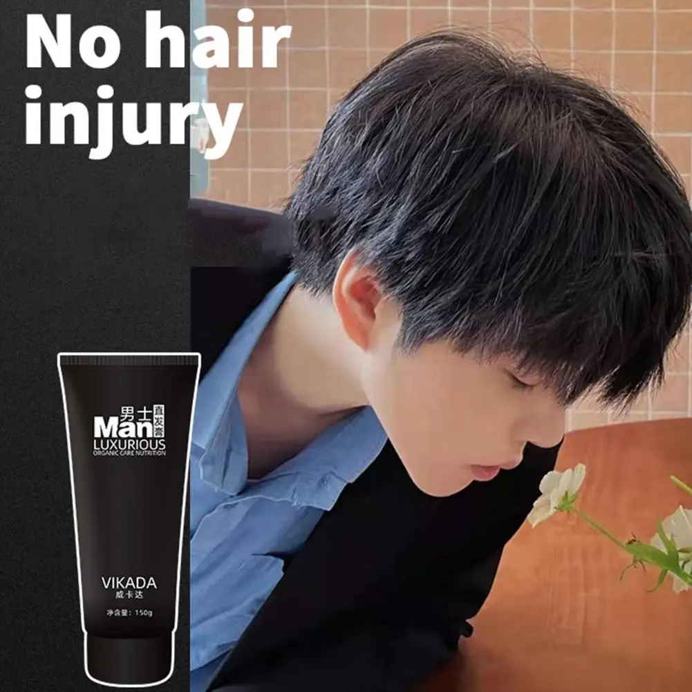 Portable Hair Straightening Cream Not Permanent Smoothing Practical Men Hair Softener Straighten Cream