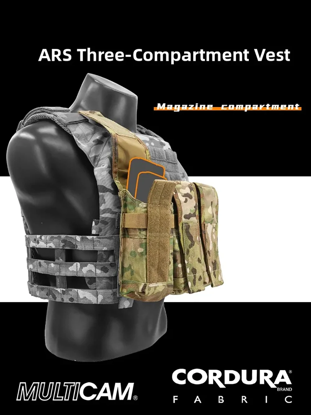 ARS ARMA Tee-Tool Kit Paket Molle System Sub-Box Triple Clip Tasche Taktische Weste M4AK Zubehörtasche – Detail 1