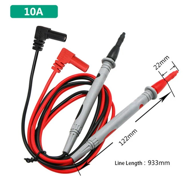 INGBONT 20A 1000V Multimeter Probe Test Needle Pin Digital Multi Meter Lead Wire Pen Cable Kit Multi Meter Voltmeter Tester Kit 1000V 10A