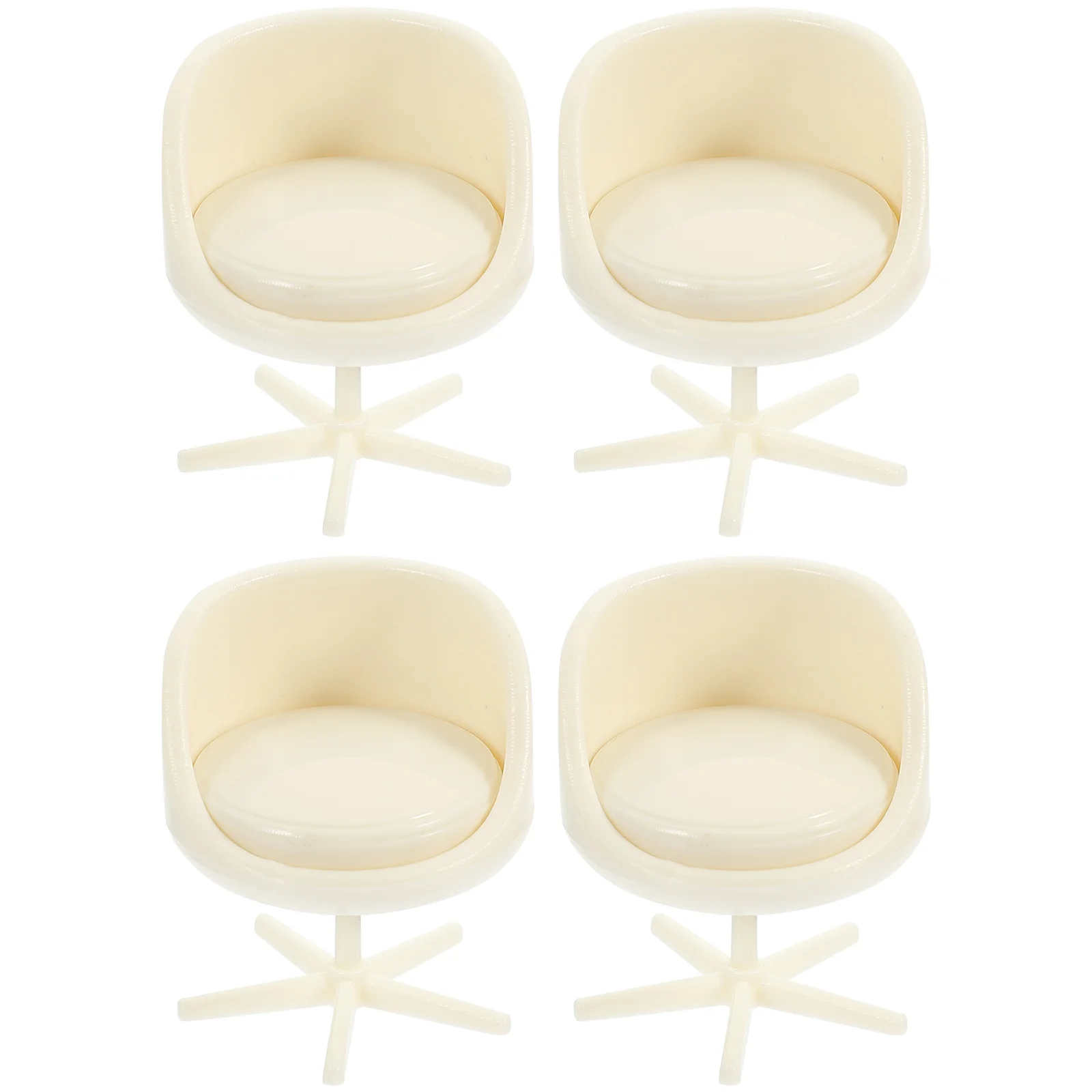 

Miniature Dollhouse Chair Furniture Diy Mini Armchair Swivel Egg Chairs Dolls Accessories Decoration