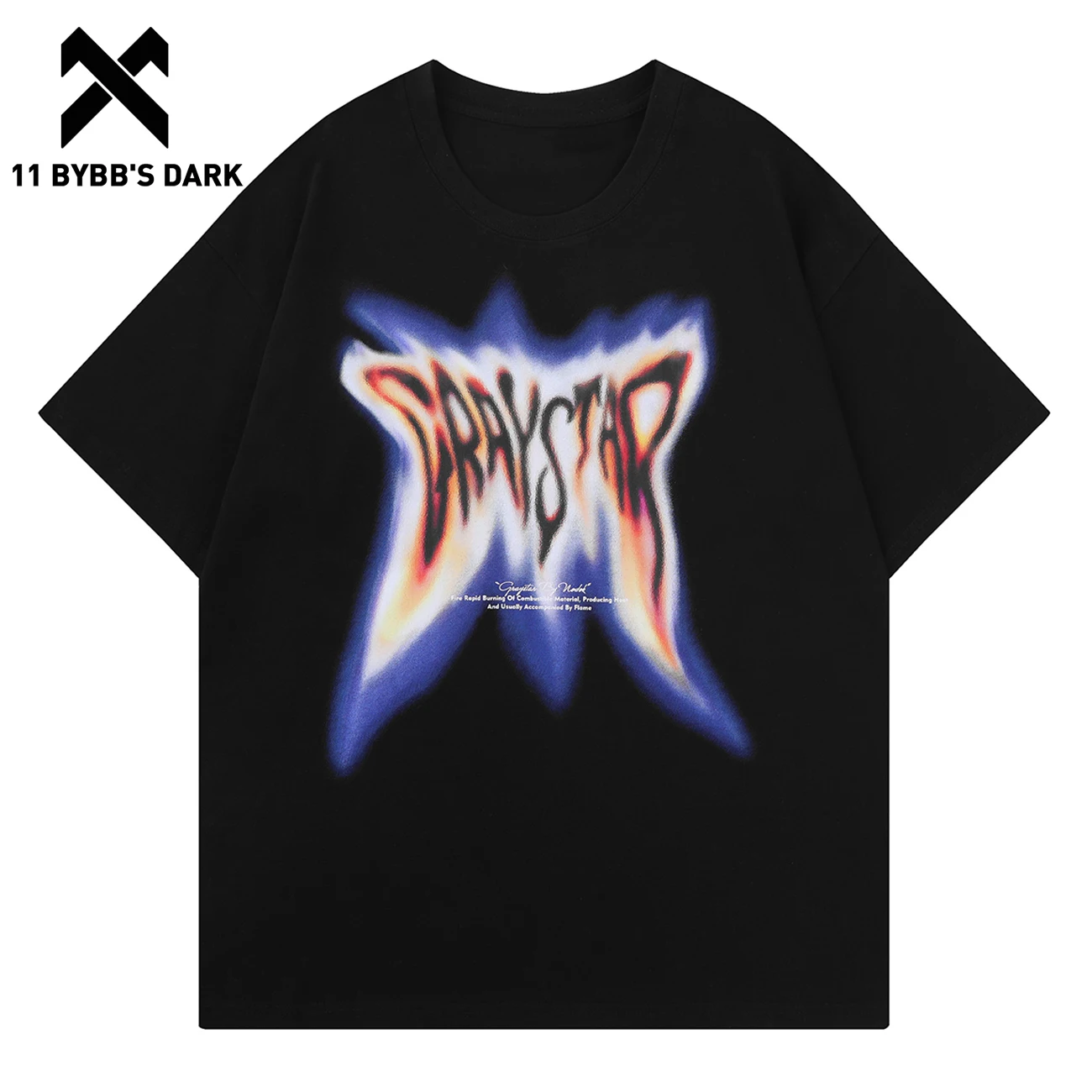 

11 Bybb's Dark Letter T-shirt 2023 Summer New Hip Hop Loose Casual Tops T-shirts Men Women Outdoor High Street Short Sleeves