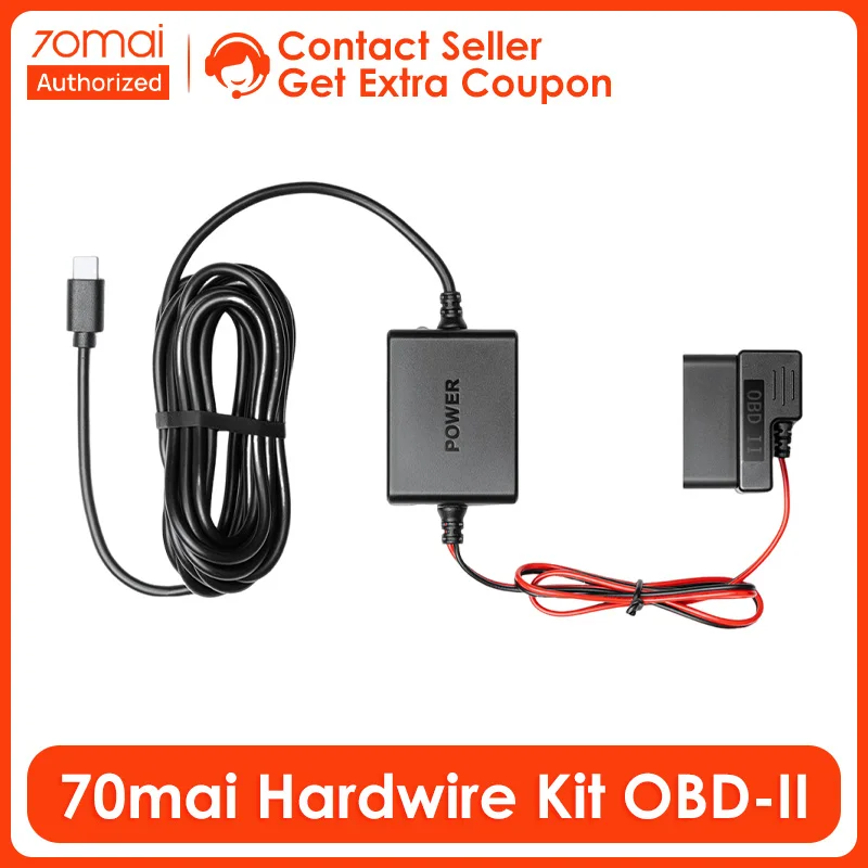 70mai Hardwire Kit OBD II Tpye-C USB-C interface for 70mai