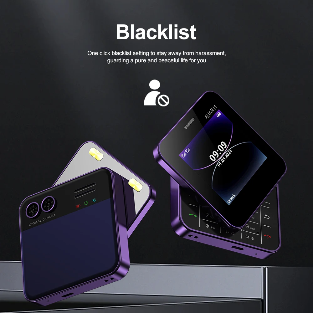 Original SERVO AUAR11 Side Sliding Mobile Phone 2.4 inch Screen Dual SIM Speed Dial FM 2G Network Rotating Style Phone Brand New