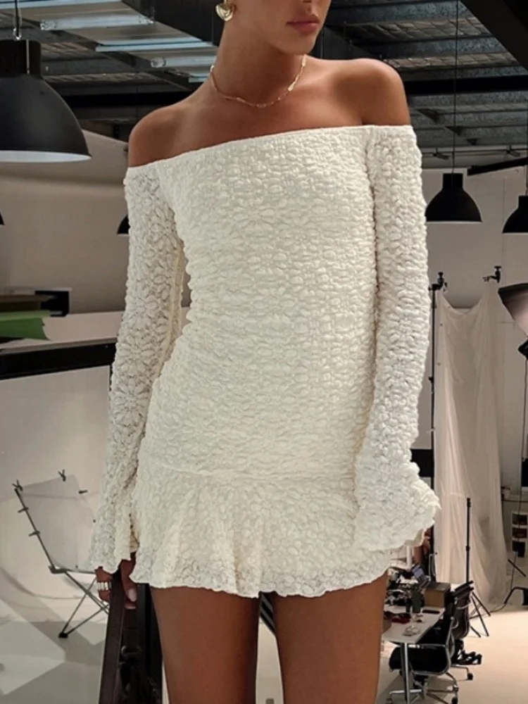 Wmstar Dresses for Women Wholesale Sexy One Shoulder Dress Wrapped High Elasticity Soft and Three Dimensional Fabric Sexy Club