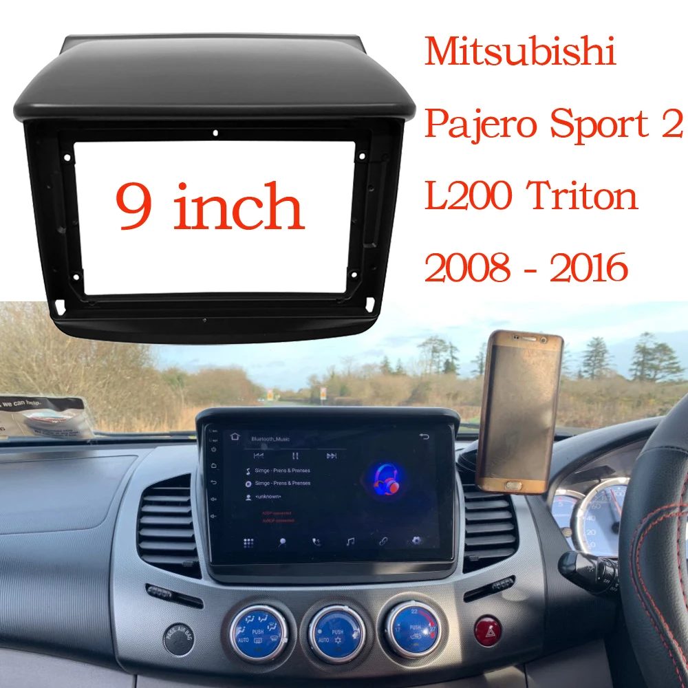 ̾   L200 Ʈ 2008-2016 ڵ , 2 Din г, GPS, MP5, ׷, ȵ̵ ÷̾, ٸ  , 9 ġ