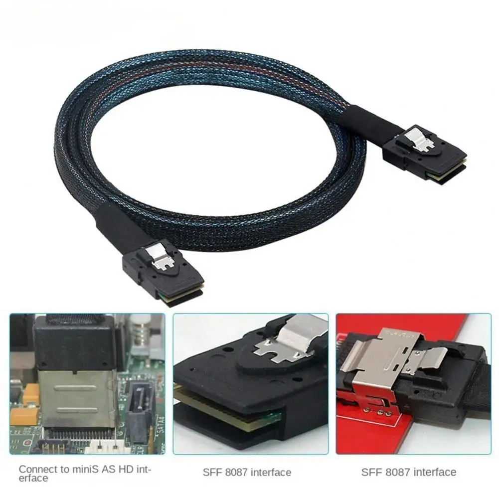 

Transfer Cable 6Gbs 36 Pins SAS 8087 To SFF 8087 Computer Converter Cord For PC