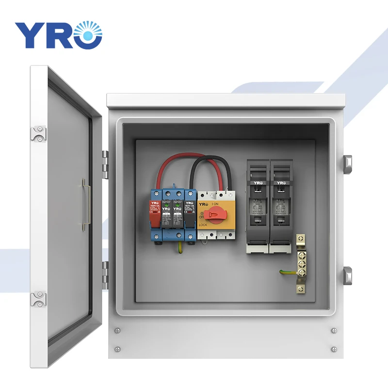 

OEM Distribution box IP65 cold steel metal DC combiner junction 1 string for solar panel