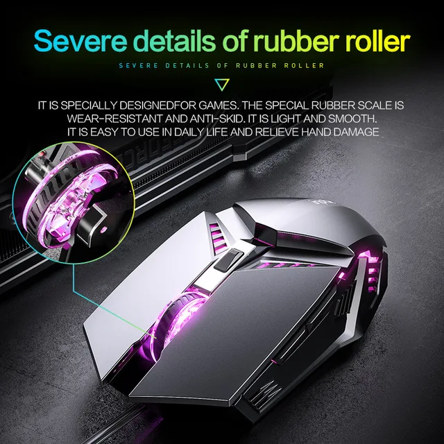 E-sports game metal manipulator wired mouse computer notebook universal silent gaming mouse DPI adjustment 4