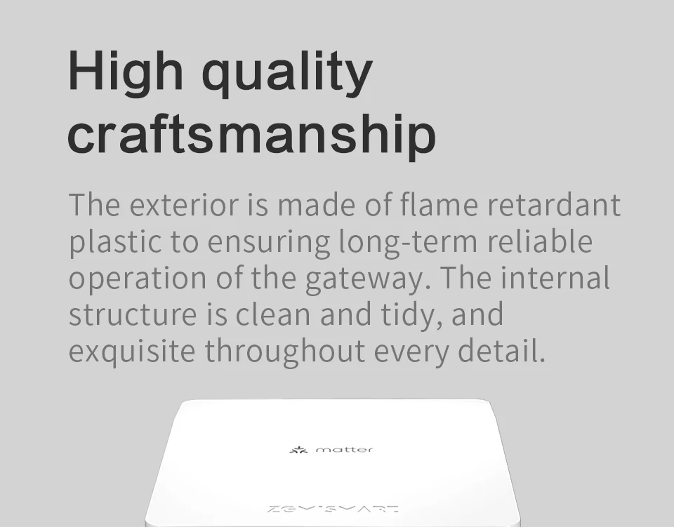 Zemismart-Porta Inteligente Sensor PIR, Matter Thread Hub,