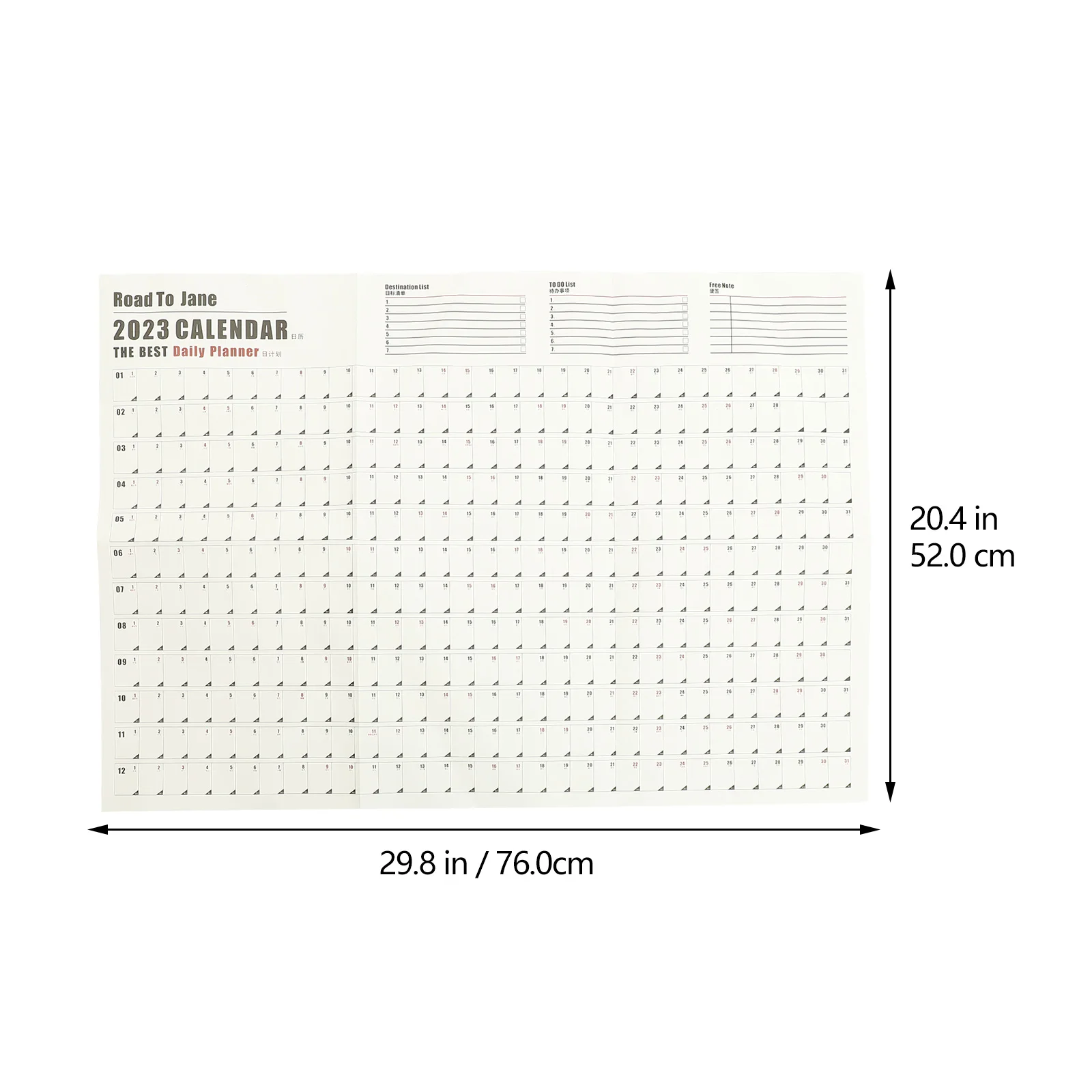 Year Calendar 2023 | Paper Planner | Wall Stickers - 2023 Paper 365  Year-round Wall - Aliexpress