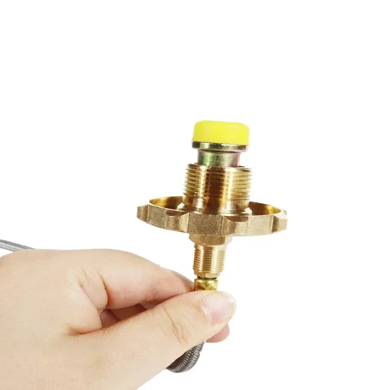 Camping Propane Refill Adapter for Gas Stoves - Canister Hose Connector for Camping Burners, Durable Gas Tank Connection Pipe
