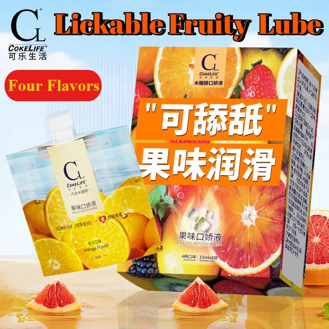 COKELIFE Fruity Oral Sex Gleitflüssigkeit Vier Geschmacksrichtungen Hot Cool Double Stimulieren Blowjob Gleitmittel für Erwachsene Sexspielzeug Gleitgel