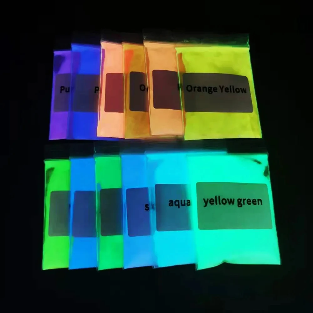 Nail Powder Set 120g Luminescent Phosphor Glitter