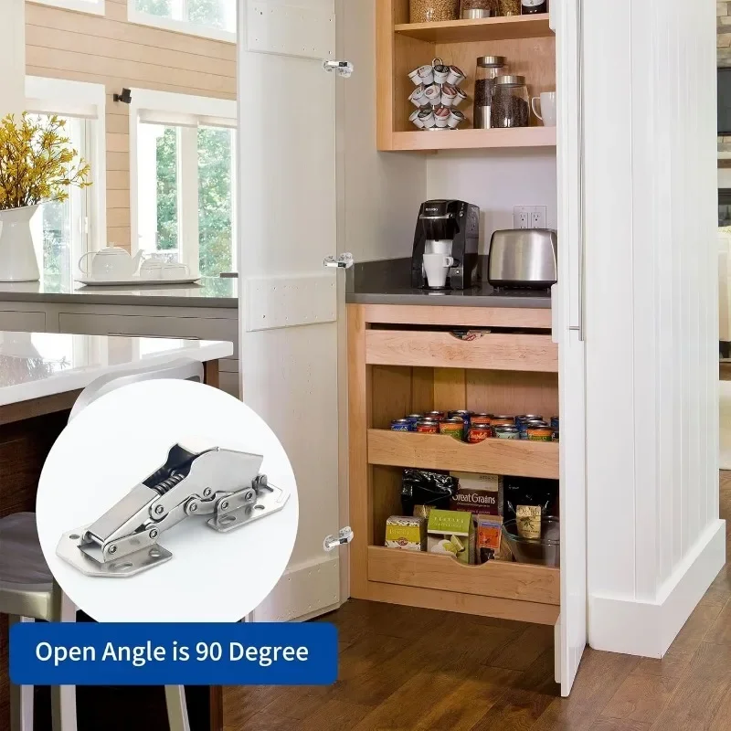 Cabinet Hinges 90 Degree No-Drilling Hole Cupboard Door Hydraulic for Furniture Hardware Accessories cabinet door hinges furniture hinge cabinet hinges