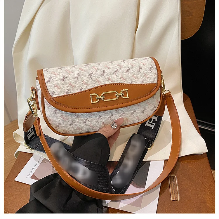 New High-end Fashion Texture Printed Armpit Bag European And American Retro Trend Handheld Single Shoulder Diagonal Cross Bag Popular Item_voghion.com