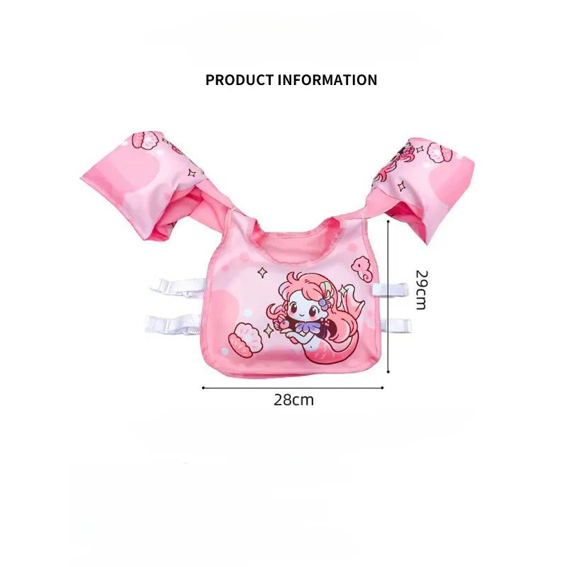 Baby Swimwear Non-inflatable Float Arm Sleeve Floating Buoyancy Vest Kid Swimming Equipment Armbands For Boys Girls