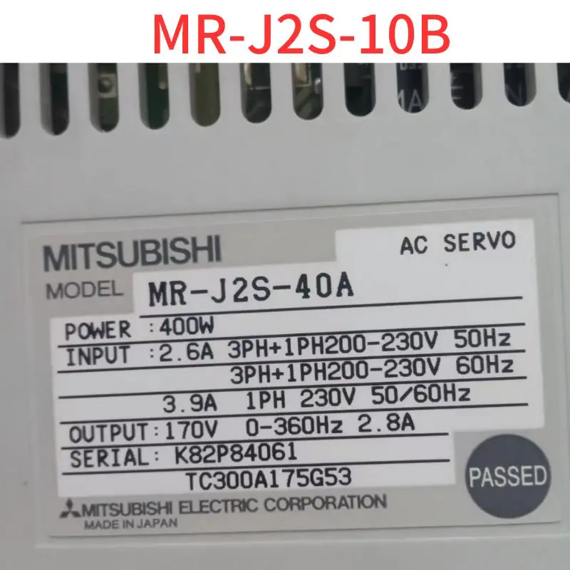 

Second-hand The servo driver MR-J2S-10B is functioning properly