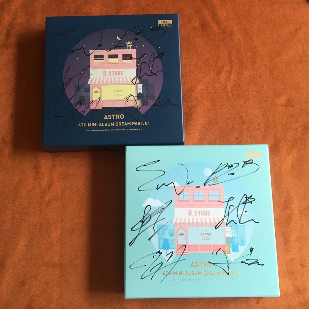 ASTRO CD トレカ ポスター Signed ASTRO autographed 2017 mini4th album DREAM PART.01 K