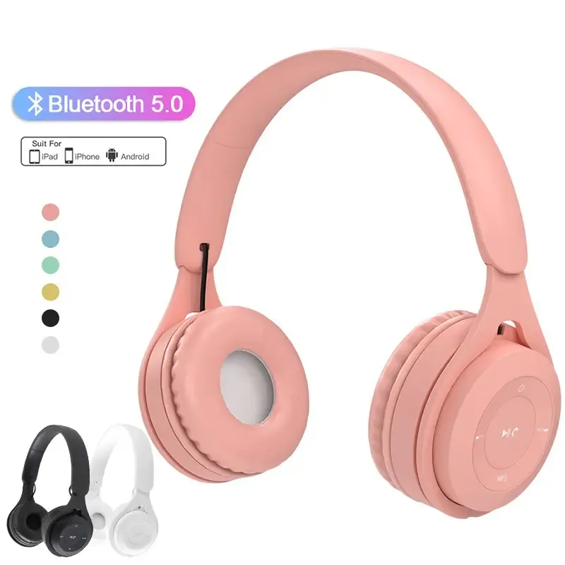 Y08 fone de ouvido sem fio bluetooth fones redução ruído com fio blutooth com cabo mp3 jogadores para crianças presentes
