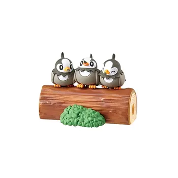 Original Re-ment Pokemon Wooloo Rowlet Piplup Starly Friendship Stump Full Range Miniature Scene Action Figure Model Gift
