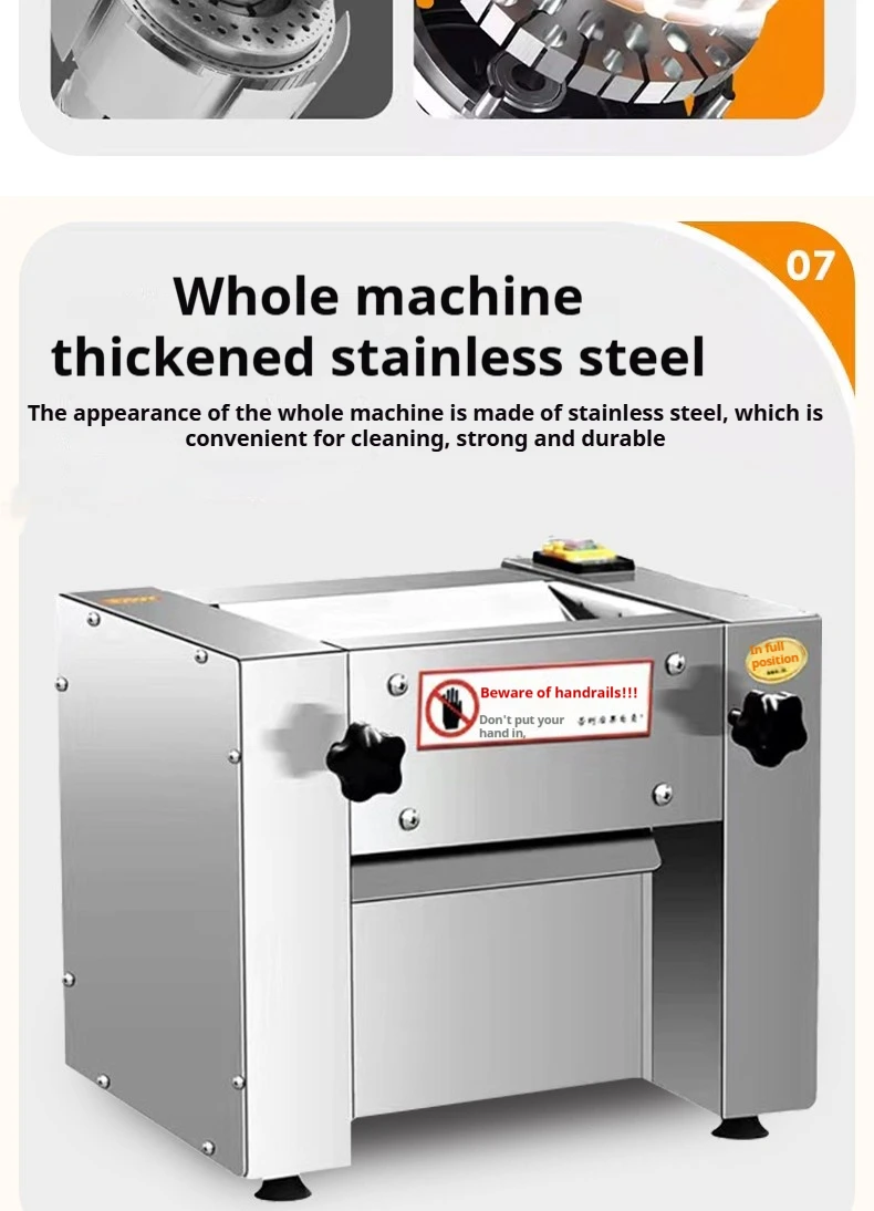 Stainless Steel Dough Kneader, Electric Pasta Press with High Speed, Compact Desktop Dough Presser for Home Kitchen