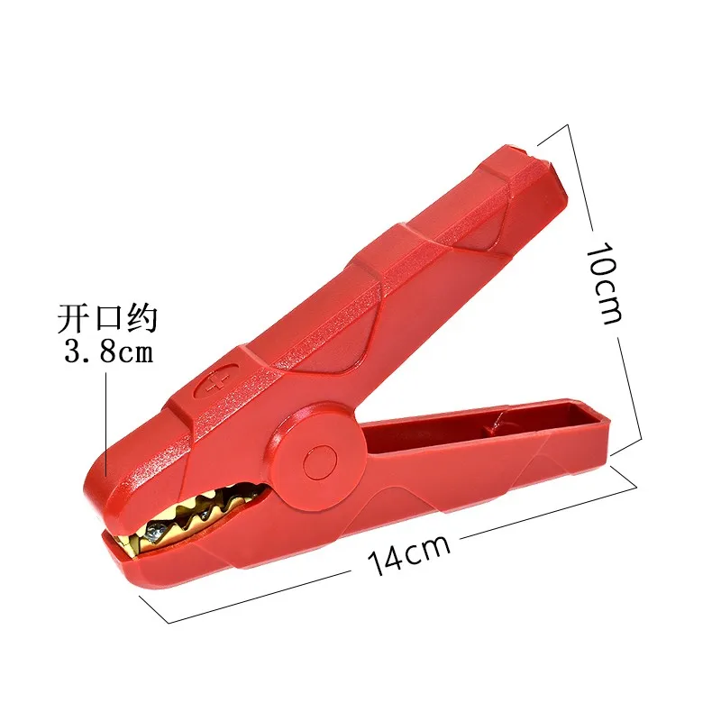 Alligator Clip alligator clips test clip test hooks clips 2PCS 140mm 500A Battery Clamps Crocodile Clip Red Black