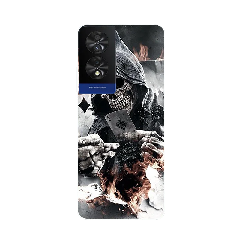 Cartoon Design Soft TPU Silicone Bumper Case, 6.78