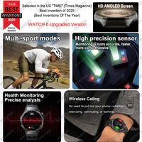 2026 New Watch 6 Pro Smart Watch AMOLED Screen GPS Tracker HD Bluetooth Call Waterproof Sports Health Monitoring Smartwatch Men - Image 2