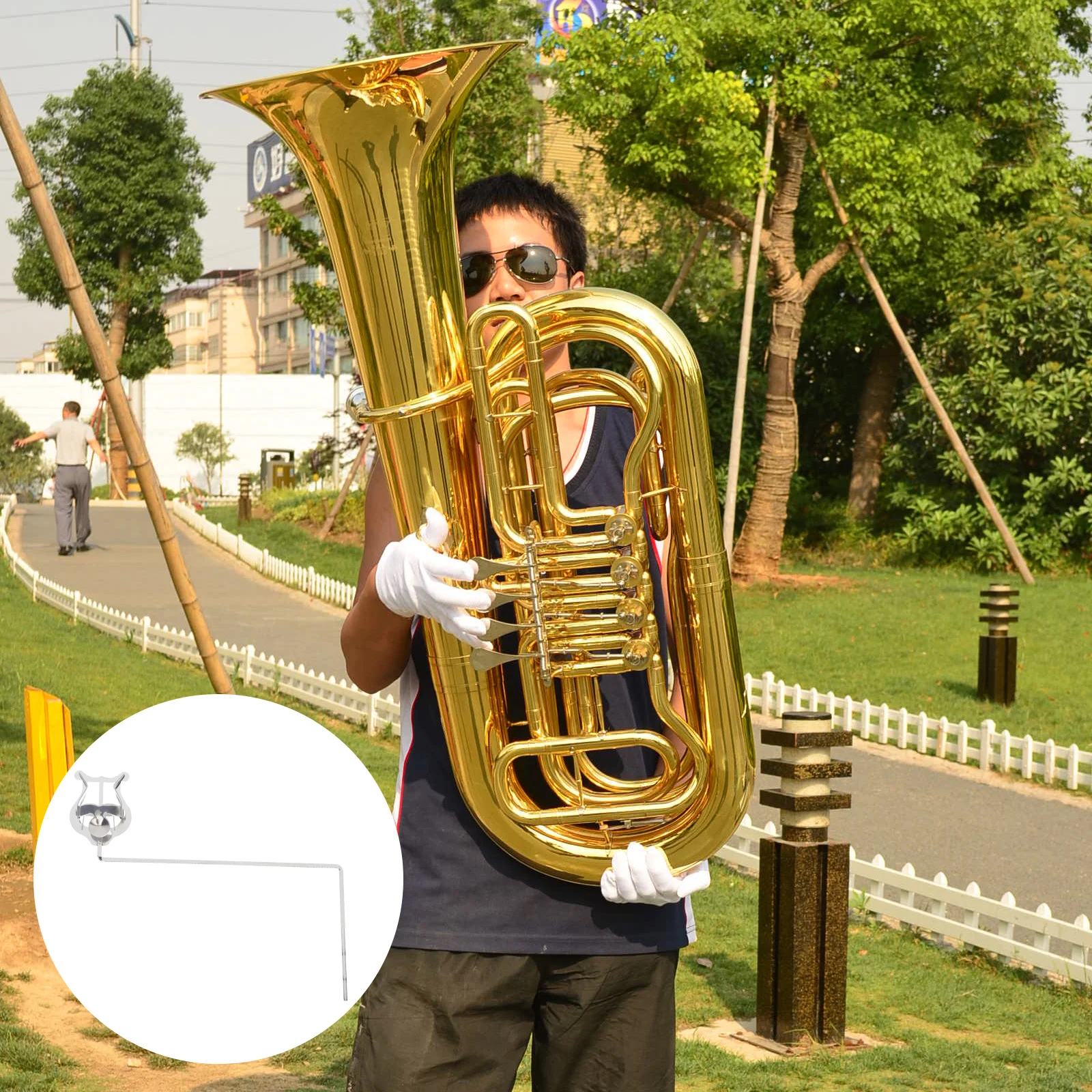 

Vertical Keys Marching Lyre Music Folder Musical Instruments Portable Tuba Clip