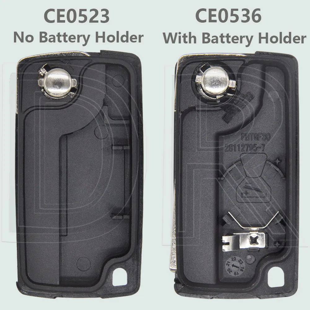 DR CE0523 ID46 PCF7941 CE0536 PCF7961 433ASK/FSK Flip Car Remote Key For Peugeot 207 307 308 408 Citroen C1 C2 C3 C4 C5 Picass