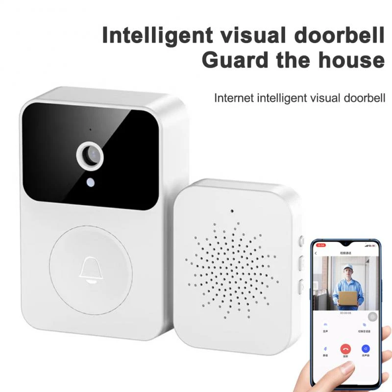 WiFi Visual Doorbell 1080P HD Video Door Bell Camera Wireless Intercom Phone Remote Control Night Vision Doorbell Home Security door video intercom