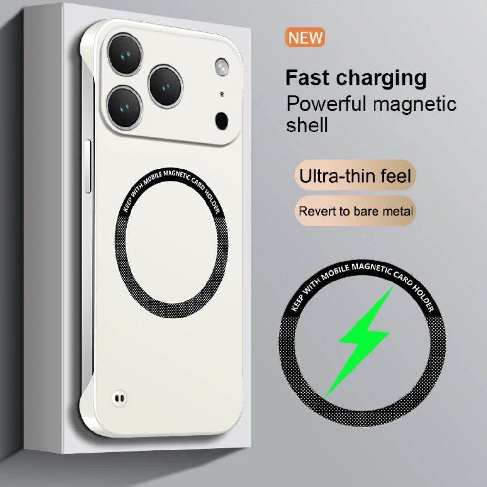 Ultra Thin Frameless Magnetic Hard Case with Matte Finish
