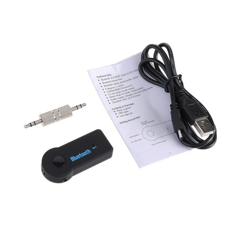 2 in 1 Wireless Bluetooth 5.0 Receiver Transmitter Adapter 3.5mm Jack