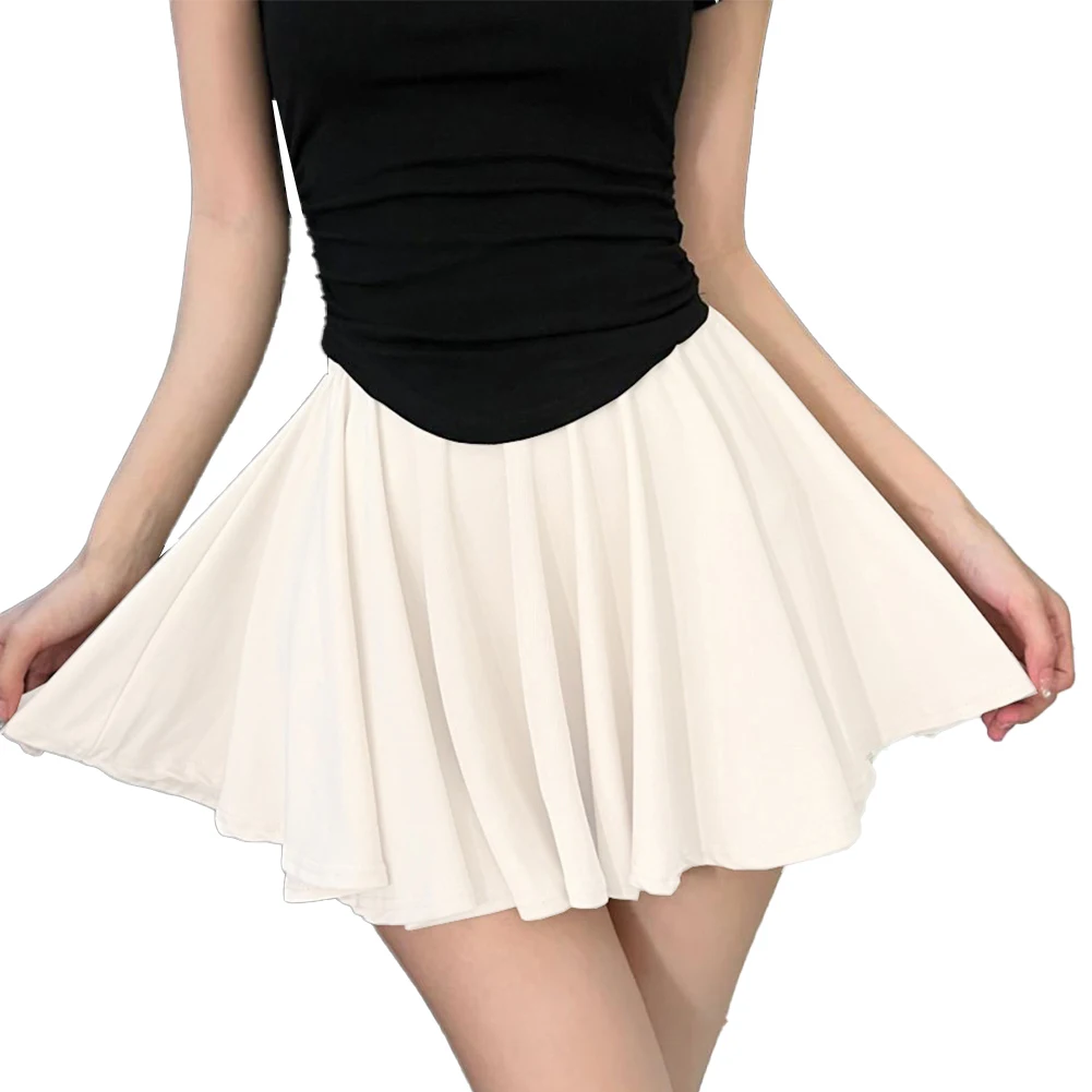 

Tennis Style Short Pleated Skirt Short Pleated Skirt Women Sexy 1x Cute High Waist Ladies Casual Slight Strech