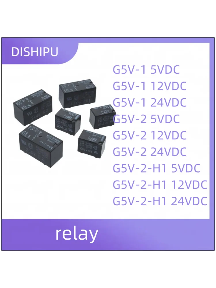 High-Quality Miniature Power Relay Pack, Multiple Voltage Options