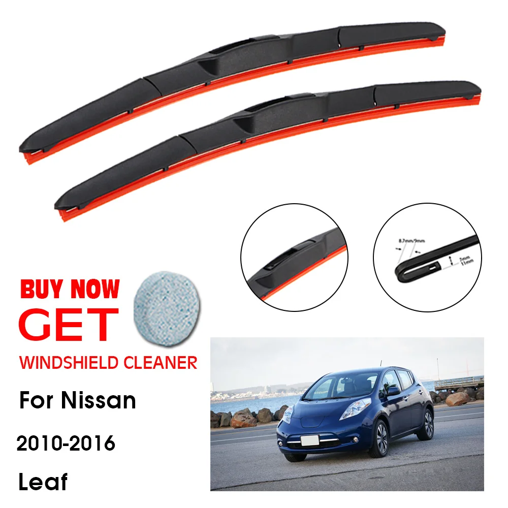 

Car Wiper For Nissan Leaf 26"+16" 2010-2016 Front Window Washer Windscreen Windshield Silica Gel Wiper Blades Accessorie