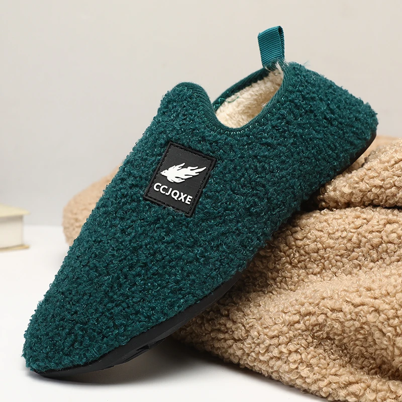 Warm Fashion Men Shoes Winter Slip on Lightweight Slippers Women Plush Bedroom Home Cotton Slippers Unisex Shoes Zapatos De Casa fashion slippers,plush slippers