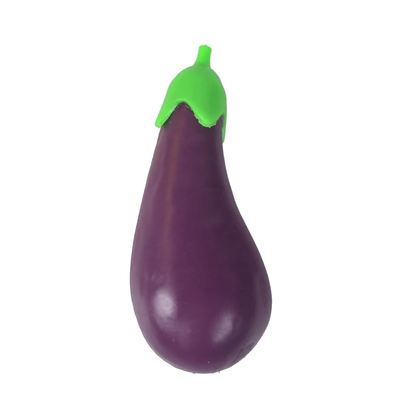 

5in Stretchy Eggplant Fidget Toy Soft TPR Ball Children Funny Stress Relief Toy