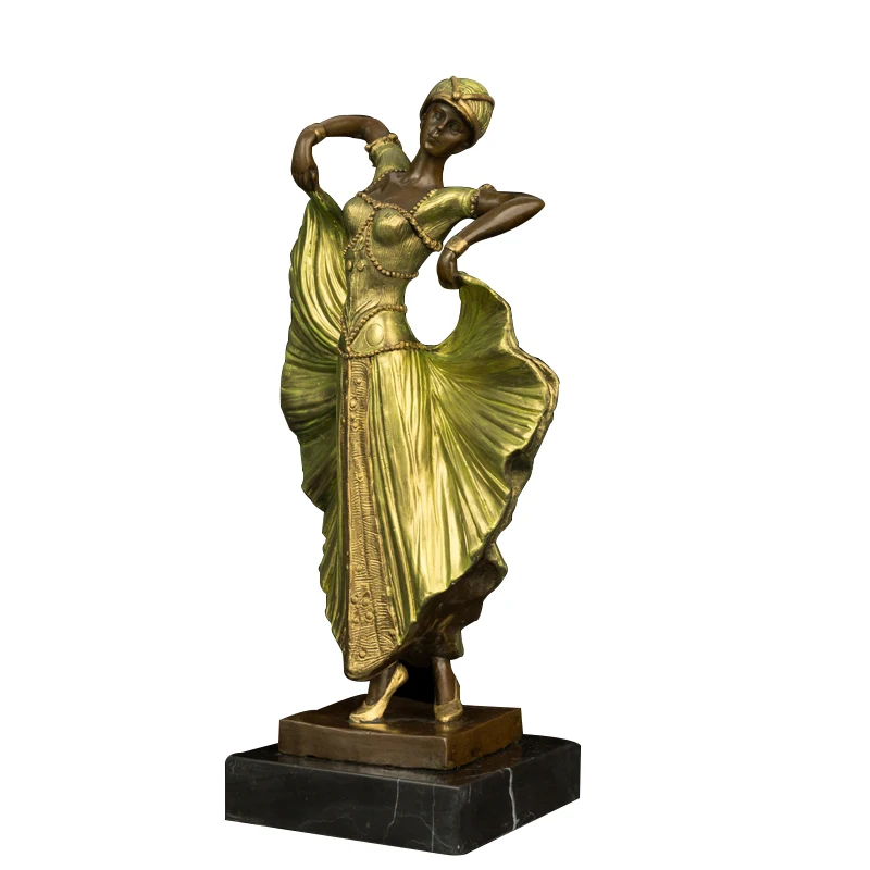 

DXY-160 Статуя Женщины танцовщица медные статуэтки и танцевальное искусство Современное искусство для декора танцевальной комнаты художественное оформление